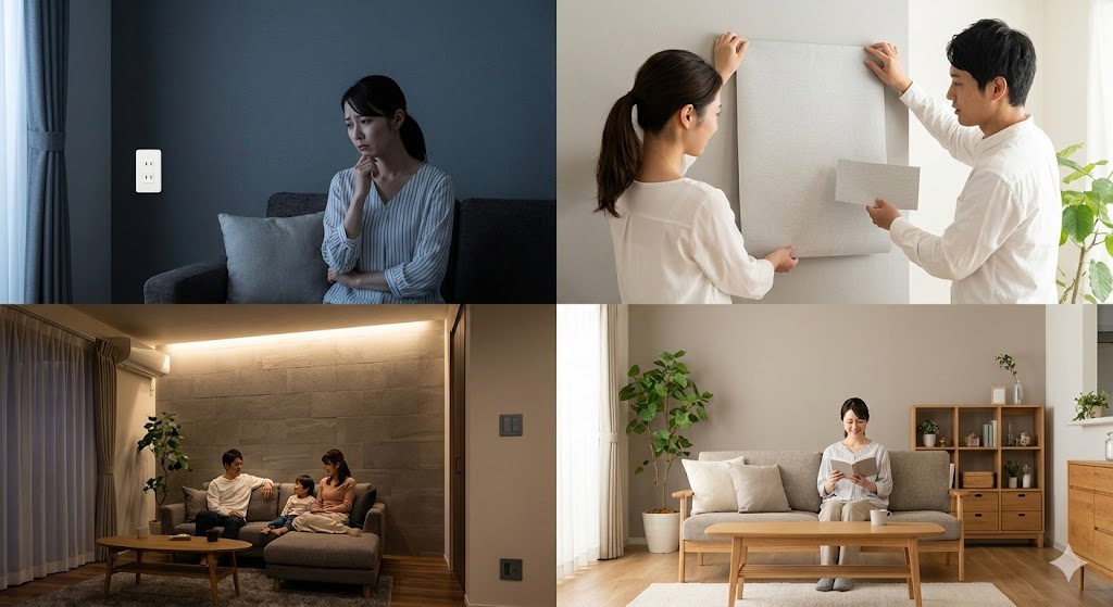 メインクロスにグレーを選んで後悔する原因と失敗の対策